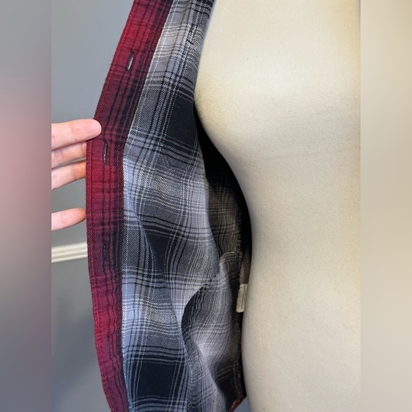 Eddie Bauer Women's Warm Buffalo Plaid Button Down‎ Flannel Shirt Jacket Shaket - Picture 4 of 10